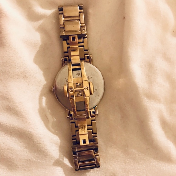 Kate Spade Gold Gramercy Watch w/ Crystals - Picture 3 of 8